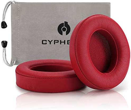 Replacement Earpad Cover,Cypher.V Ear Cushion Pads Compatible with Beats Studio 2.0 Wireless Wired and Studio 3.0 Headphones by Dr.DRE 1 Pair (Wine Red)