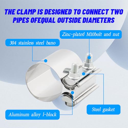 Paclvio QPH3027 Exhaust Clamp, Exhaust Pipe Clamp thumb #2