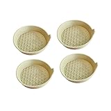 Car Cup Holder Coaster, 4 PCS 2.75' Anti-Slip, Waterproof Universal Cup Holder Insert Coasters for Car, Vehicles, SUV (Beige)