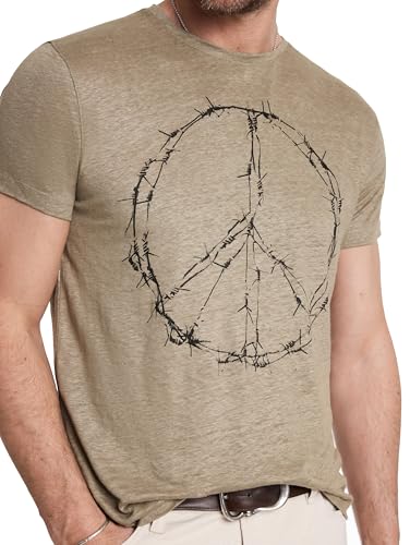 John Varvatos Men's Barbedwire Peace Tee2
