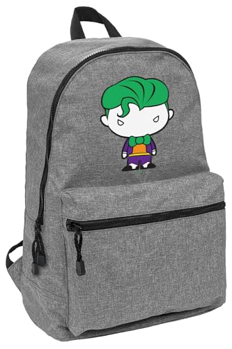 LOGOVISION Batman Joker Cute Chibi Character Lightweight Backpack for Work School Daily Use Packable for Travel