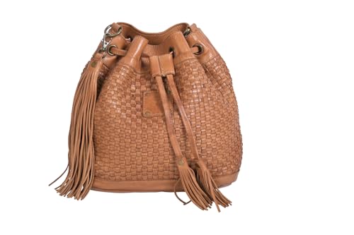 STS Ranchwear Womens Sweetgrass Bucket Bag Distressed Tan Leather Bucket Bag2