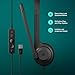 EPOS C1 Professionelles Business-Headset mit USB-A-Schnittstelle, Überlegenes Rauschunterdrückendes Mikrofon, Chrome-Zertifizierung - Bequeme Passform, Langlebigkeit, Connect Integration, Gott, Black