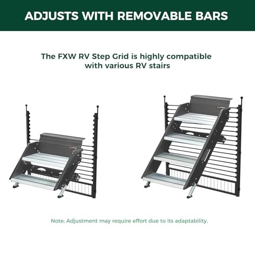 Image of FXW Instant Dog Playpen with RV Step Grid for RV Camping, 45 inch H, 32 Panels