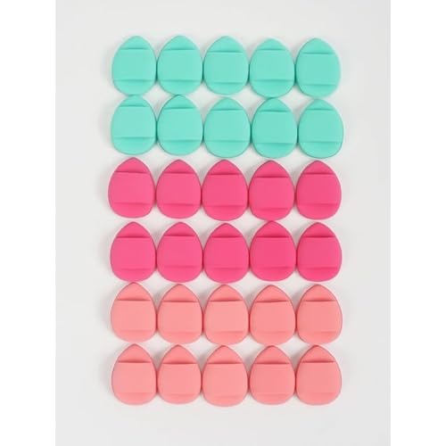 フィンガーエアクッションスポンジパウダーパフセットメイクアップパウダーパフリキッドファンデーションファンデーションコンシーラーメイクアップパフ卸売 (30個のPC 2)