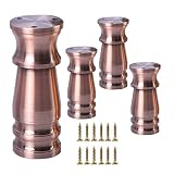 JXCAA 4 Pieces Metal Furniture Legs,Adjustable Table Leg,Thick Aluminum Alloy Furniture Legs, Europe