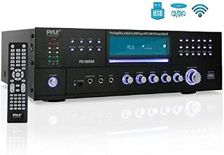 4-Channel Wireless Bluetooth Power Amplifier - 1000W Stereo Speaker Home Audio Receiver w/FM