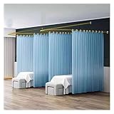 forestalk Beauty Salon Trennvorhänge mit Schmiedeeisen U-förmigen Stangen und Stützrahmen für Krankenhausstationen