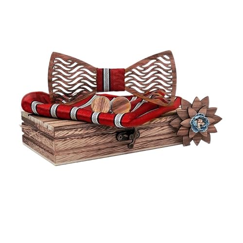 Noeud papillon en bois multicolore chic pour mariages et soirées habillées