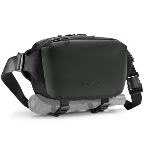 K&F Concept カメラバッグ ショルダーバッグ 大容量 スリングバッグ カメラショルダーバッグ おしゃれ カメラケース 一眼レフカメラバッグ 仕切り調節可能 撥水加工 軽量 防水 小物入れ カメラアクセサリー/三脚/デジタル収納バッグ 旅行/出張/アウトドア撮影用バッグ 4L