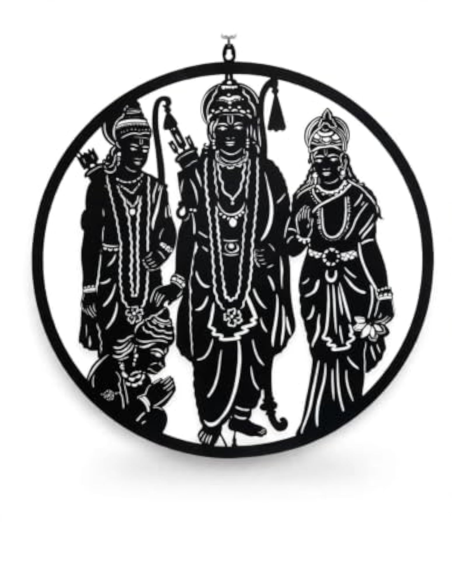 Ram Darbar Neon LED Wall Decor MDF Wood Backlit Art