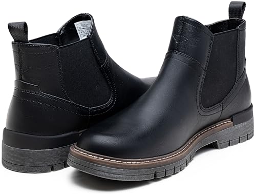 Image of Jousen Chelsea Boots Casual Slip On Ankle Waterproof Mens Boots