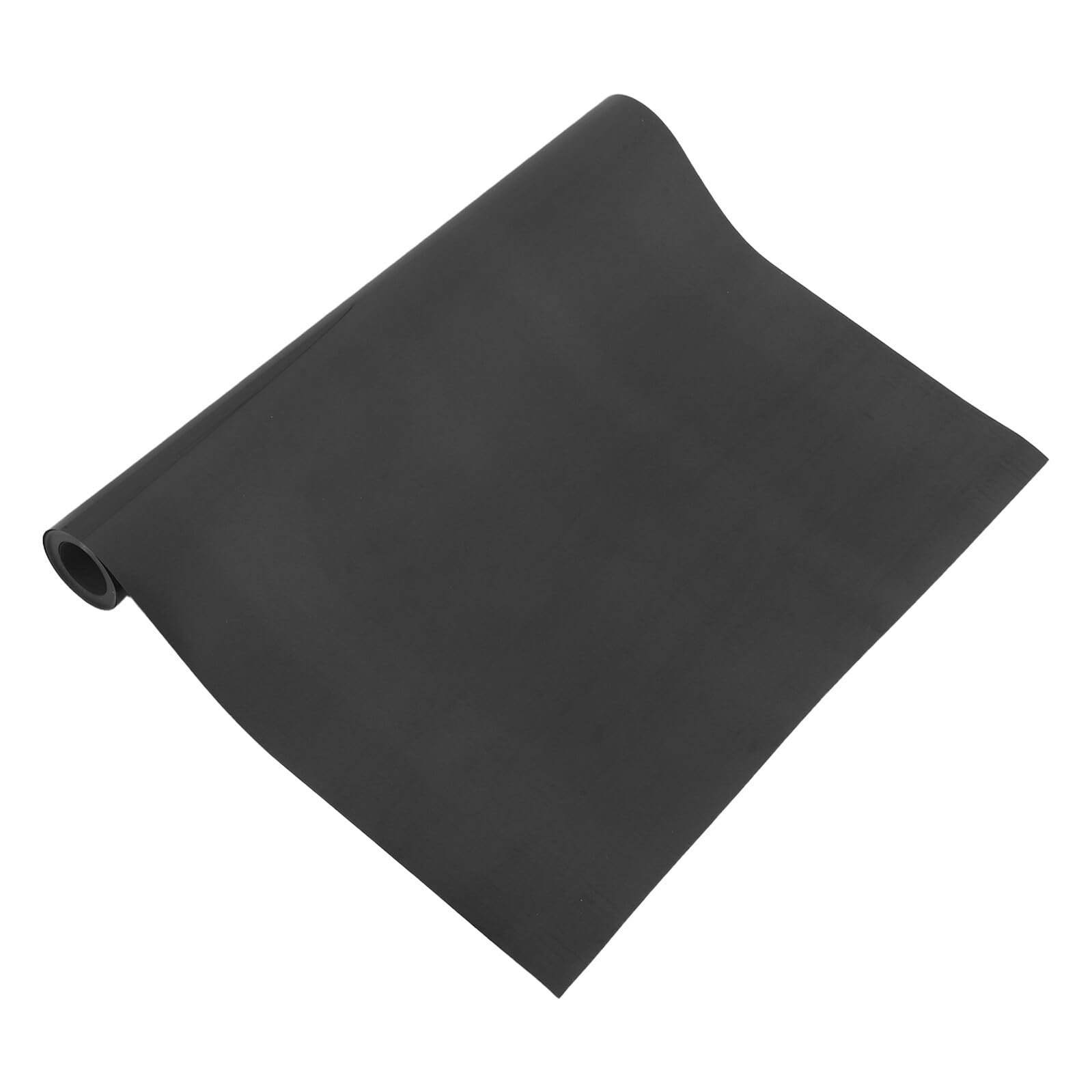 Rouleau vinyle thermocollant noir mat PU anti-décollement textile