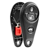 Key Fob Keyless Entry Remote Shell Case & Pad fits Subaru 2006-2007 B9 Tribeca/2009-2010 Forester/2007-2009 Impreza/2005-2007 Legacy/2006-2007 Outback