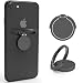 VELAGOL Finger Ring Stand 360° Rotation Thin Universal Phone Ring Holder Kickstand Compatible with iPhone Xs/Xs MAX/X/8/8 Plus/7/7 Plus, Samsung Galaxy and Other Smartphones (Matte Black)