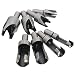 QST-CAIDU 8pcs Wood Plug Cutter Cutting Tool Drill Bit Set Straight and Tapered Taper 5/8" 1/2" 3/8" 1/4" Woodworking Cork Drill Bit Knife