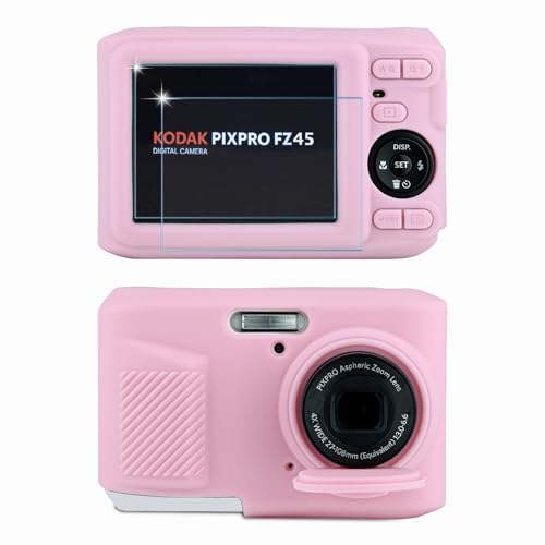 Funda silicona para cámara Kodak PIXPRO FZ45 color rosa