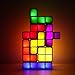 Stackable Night Light for kids, LED 7 Colors 3D Puzzles Induction Interlocking USB Desk Lamp, DIY Tangram Puzzles Square Lamp for Kids Teens Bedroom Home Decor (USB)