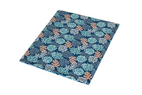 1buy3 Jersey Stoff gemustert zum nähen | 92% Baumwolle, 8% Elasthan | Kinderstoff | Baumwolljersey | Muster: Pflanzen Pastellfarben | 100cm x 160cm | Grundpreis je m² = €9,99