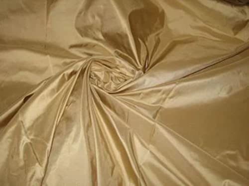 Tissu taffetas de soie 137 cm sépia classique pour couture