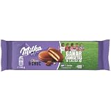 Milka Choc & Choc Bizcochos Rellenos de Cacao y Recubiertos de Chocolate con Leche de los Alpes, Paquete de 150 g