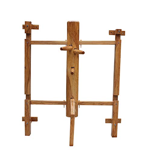 MISS&YG Wing Chun muñeco de Madera, Marco Grande muñeco de Madera con...