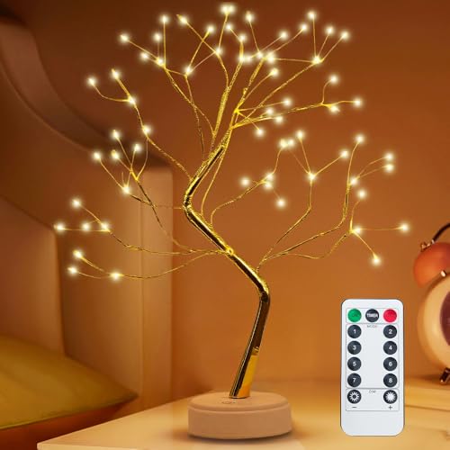 Afenau LED Baum Lichter, 108 LED Bonsai Baum Licht mit Fernbedienung,...