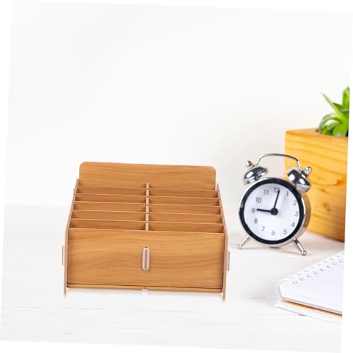 Boîte de rangement ticket bois compacte pour optimiser votre petit bureau - 7