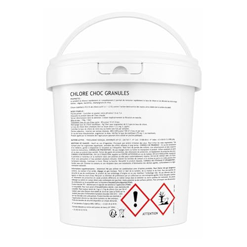 Llofer - Chlore Choc Piscine Granulés 5kg – Désinfection Rapide et Efficace – Traitement Choc Eau Verte – Compatible Tous Types de Piscines – 55% en Chlore Actif – vue 2