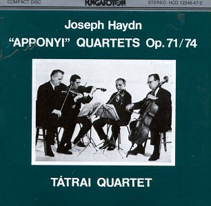 Franz Joseph Haydn: 6 String Quartets Op. 71/74 "Apponyi Quartets" - Tátrai Quartet -  Hungaroton
