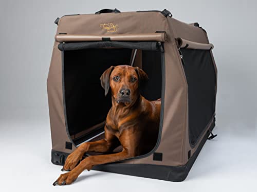 TrendPet TPX110-Pro - Leichte, Faltbare Hundebox mit Aluminium Rahmen