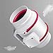Ventilador de ventilación doméstico Ventilador Centrífugo Silencioso Canalizado Impermeable con Interruptor De Doble Velocidad For Baño/Cocina/Tienda LITING (Size : 6 Inches)