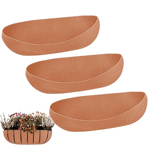 Genérico bajo macetas para cestas, fieltro para jardineras de flores | Inserto para jardineras al aire libre y planchas elevadas jardín invernadero balcón