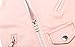 Mud Kingdom Little Kids Girls Leather Vest Jacket Zipper PU Faux Motorcycle Fashion Spring Fall Pink Size 6