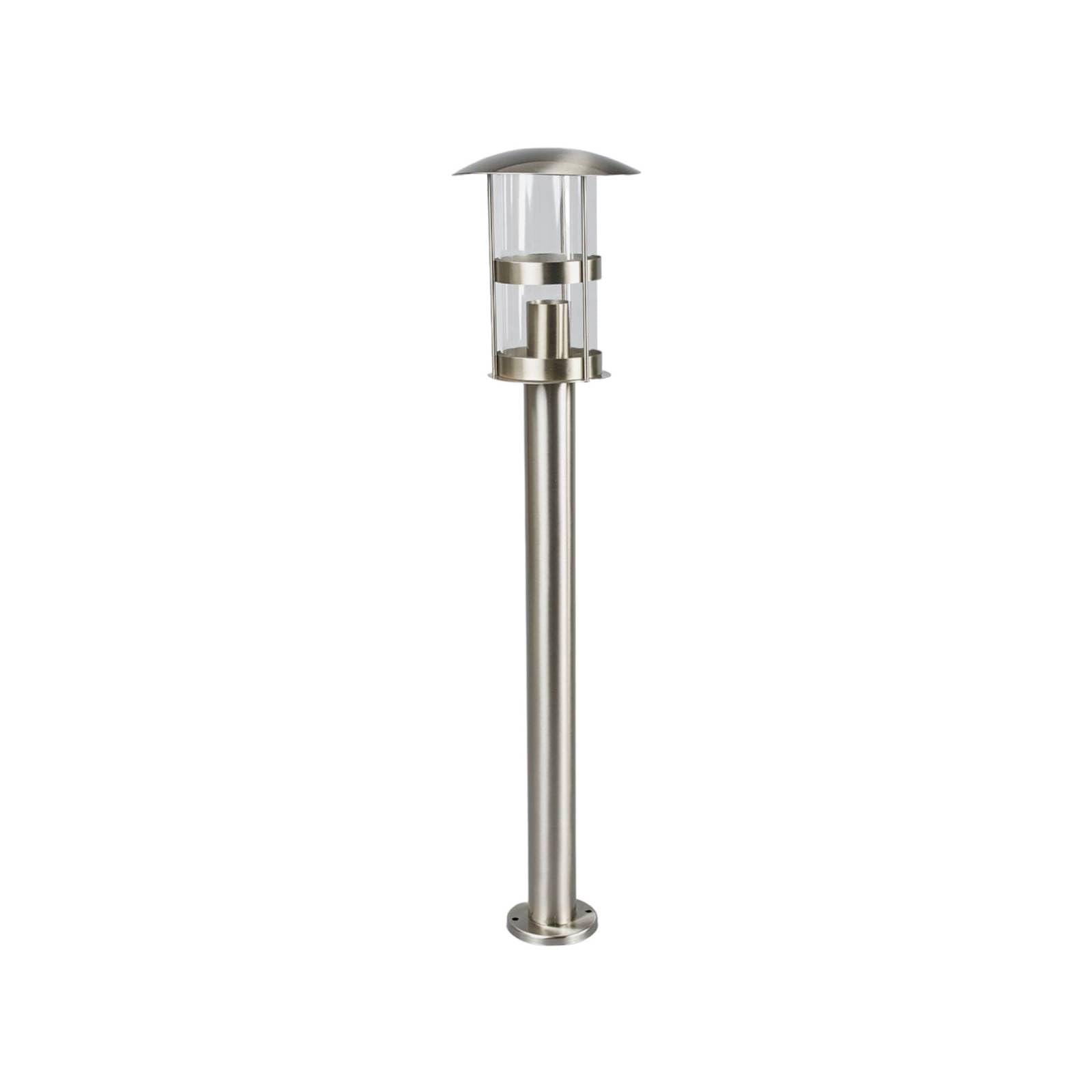 Lindby Outdoor Lights Noemi dimmable (Modern) in Silver Made of Stainless Steel (1 Light Source, E27) from Garden Path Bollard lamp Pillar