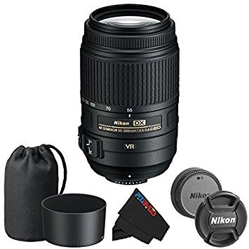 Nikon 55-300mm f/4.5-5.6G ED VR AF-S DX Nikkor Zoom Lens for Nikon