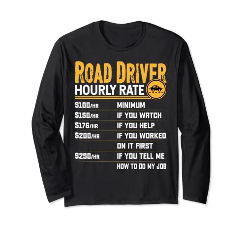 Funny Road Driver Hourly Rate Manga Larga