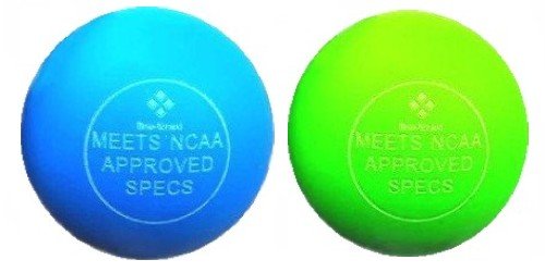 fine-toned 2 X Lacrosse Balls for Trigger Point Massage Plus Massage Exercise Instructions Chart Crossfit, Rehab, Physiotherapy - Meets Full NCAA Specifications