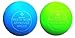 2 X LACROSSE BALLS FOR TRIGGER POINT MASSAGE- Fine- Toned® plus MASSAGE EXERCISE INSTRUCTIONS CHART crossfit, rehab, physiotherapy - meets full NCAA specifications