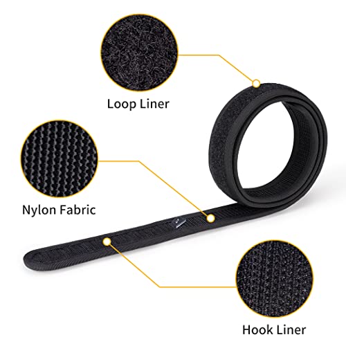 IDOGEAR Loop Liner Inner Belt for Duty Belt 1.5'' Tactical 500D Nylon Belts Unisex Hook and Loop Closure3