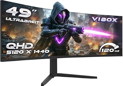 Vibox 49 Inch Ultrawide Curved Gaming Monitor