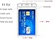 KINGSUM Vertical ID Badge Holders Sealable Waterproof Clear Plastic Holder, Fits RFID/Proximity/Badge Swipe Cards or Credit Card (6Pcs, Vertical)