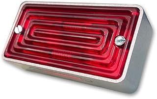 スクエア テール ライト LED2灯式 車検対応サイズ バルブ交換式 LED ナンバー灯付 ブルズアイ ユニバーサルタイプ 長方形型 テールランプ シーシーバー 取り付け チョッパー ハーレー