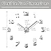 Mintime Large Wall Clock Battery Operated DIY Wall Clock for Modern Decorative Living Room/Office