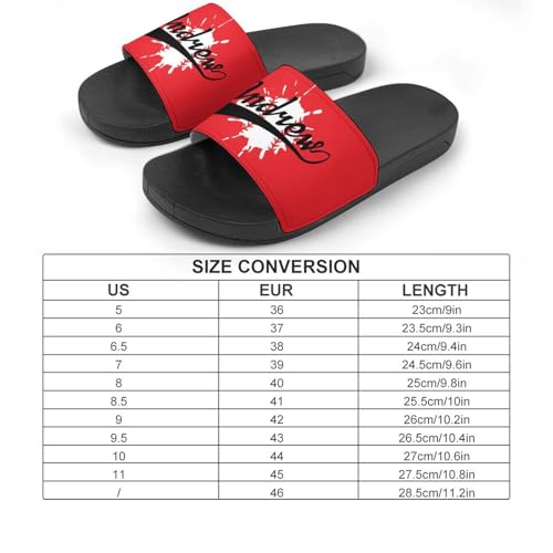 Custom Sports Slides Personalized Slippers - Baseball Sandals Quick Drying Softball Slippers Indoor Outdoor,Gifts for Men Youth Boy (Black,Style 6)2