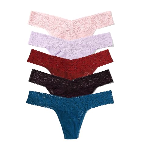 Image of hanky panky 5-PACK Signature Lace Low Rise Thong