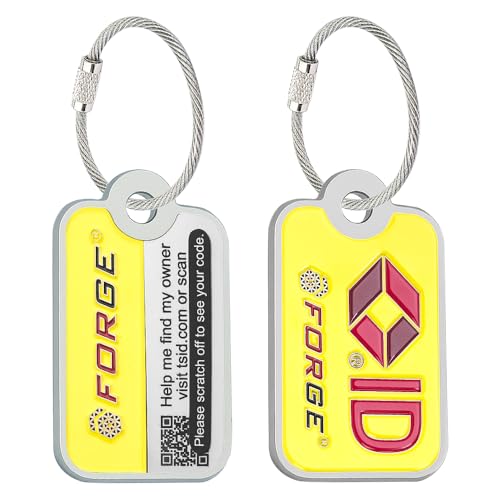 Forge Lost & Found Luggage Tags, WorldTracer, Sentry, 2 Pack
