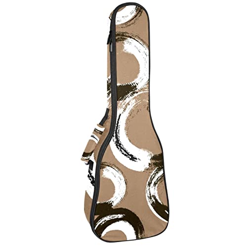 Housse de transport pour ukulélé ténor soprano – Motif cercles abstraits – 53/66 cm – Pour ukulélé ténor – 1,3 cm d… - Les Beatles, Paul McCartney, John Lennon, RIngo Starr, George Harrison Housse de transport pour ukulélé ténor soprano - Motif cercles abstraits - 53/66 cm - Pour ukulélé ténor - 1,3 cm d…