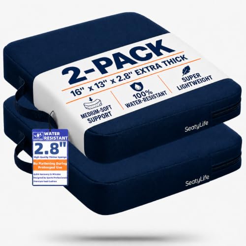 Extra Thick Stadium Seat Cushion - Bleacher Seat Cushion, Stadium Cushion