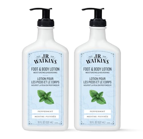 J.R. Watkins Daily Moisturizing Body Lotion Peppermint 18 fl oz 2 Pack